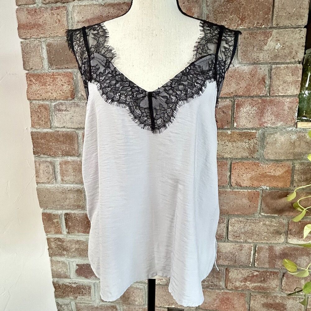 Built By Dreamers Lace Trim Camisole Top Feminine Delicate Fairygrunge Y2K Small